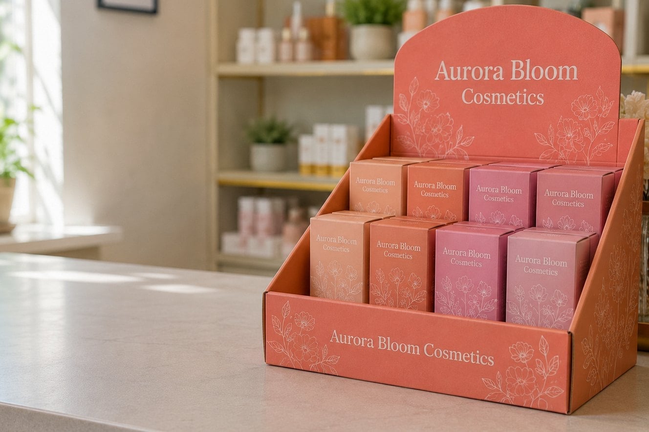 Custom printed display boxes with logo