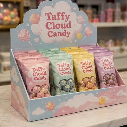 Customized display boxes for snacks and candy