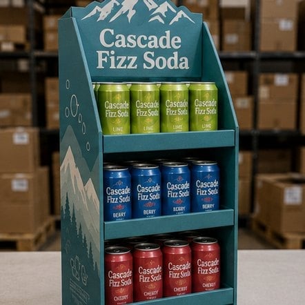 Floor Display Stand with custom branding