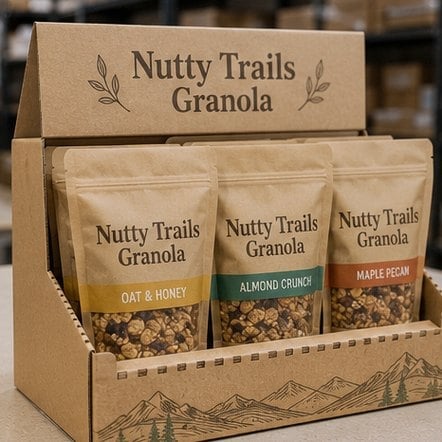 PDQ Shelf Tray with custom branding
